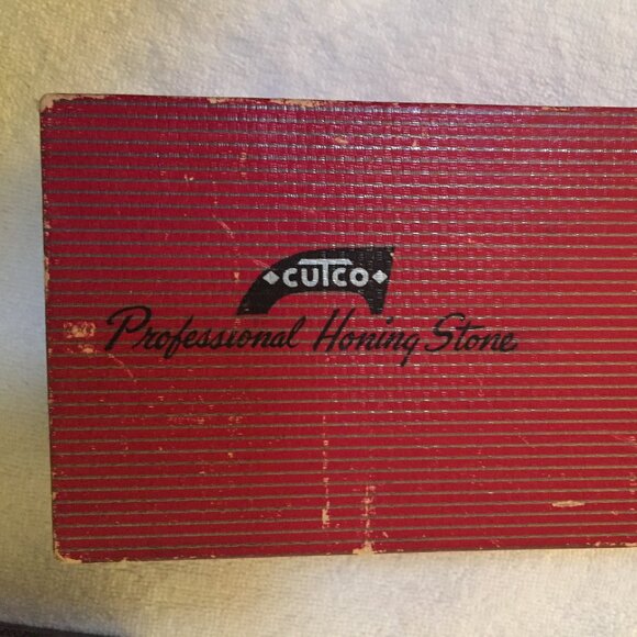 Vtg Cutco Knife Sharpener Professional Honing Stone Double Slot Handheld & Box - Picture 4 of 6